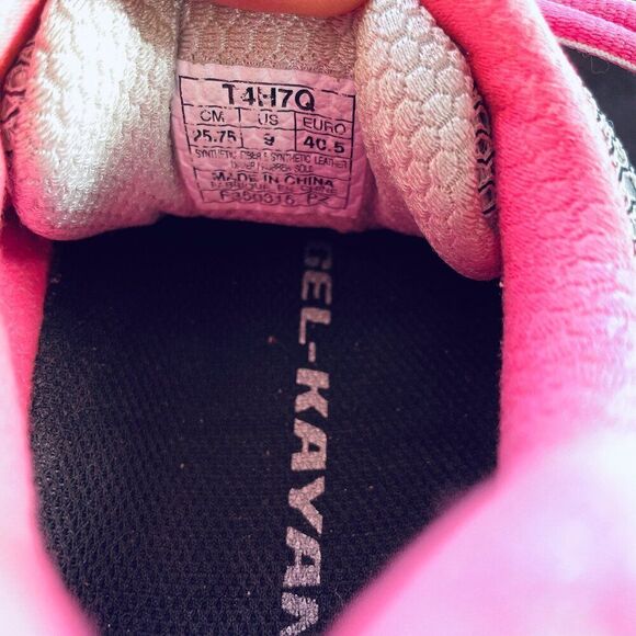 ASICS Gel Kayano 21 US US Silver Grey Pink Black running Shoe T4H7Q Womens 9 US - Picture 6 of 9